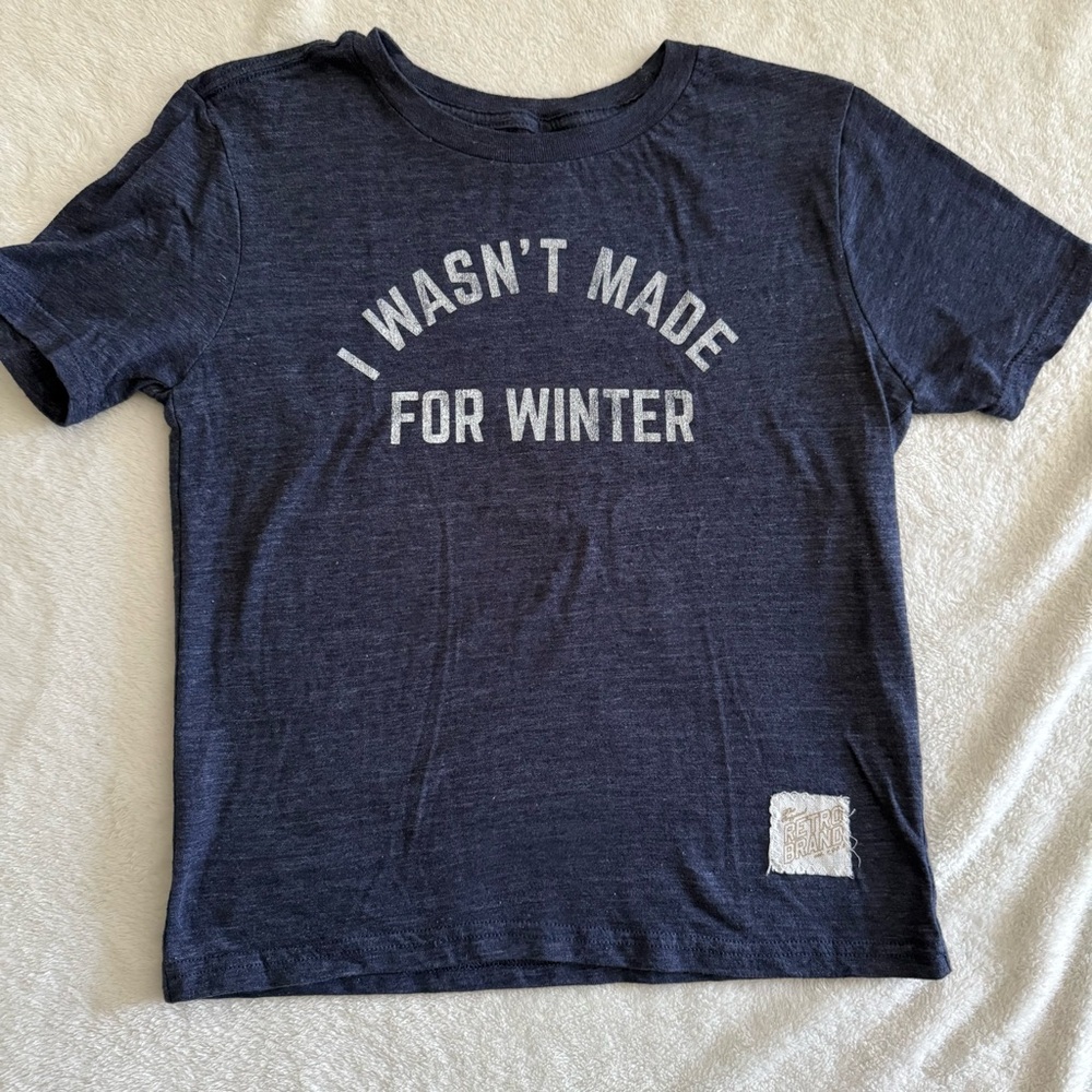 Kids Original Retro Brand winter tshirt small blue
